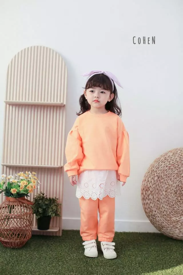 Cohen - Korean Children Fashion - #kidzfashiontrend - Lace Top Bottom Set