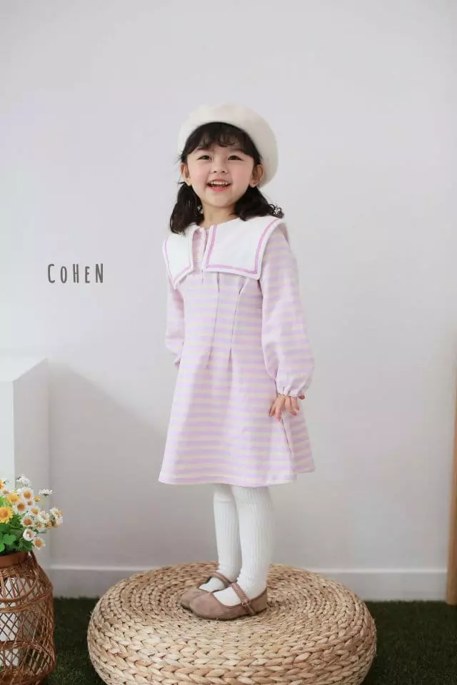 Cohen - Korean Children Fashion - #kidzfashiontrend - Stripes Sailor One-piece - 11
