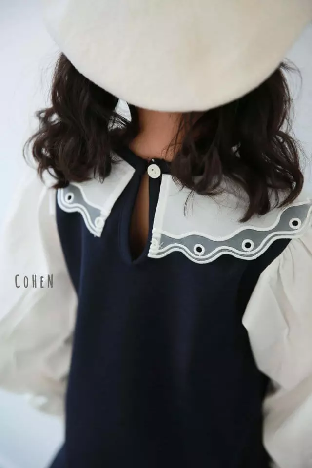 Cohen - Korean Children Fashion - #kidzfashiontrend - Cloud Collar One-piece - 8