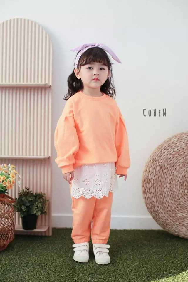 Cohen - Korean Children Fashion - #littlefashionista - Lace Top Bottom Set - 3