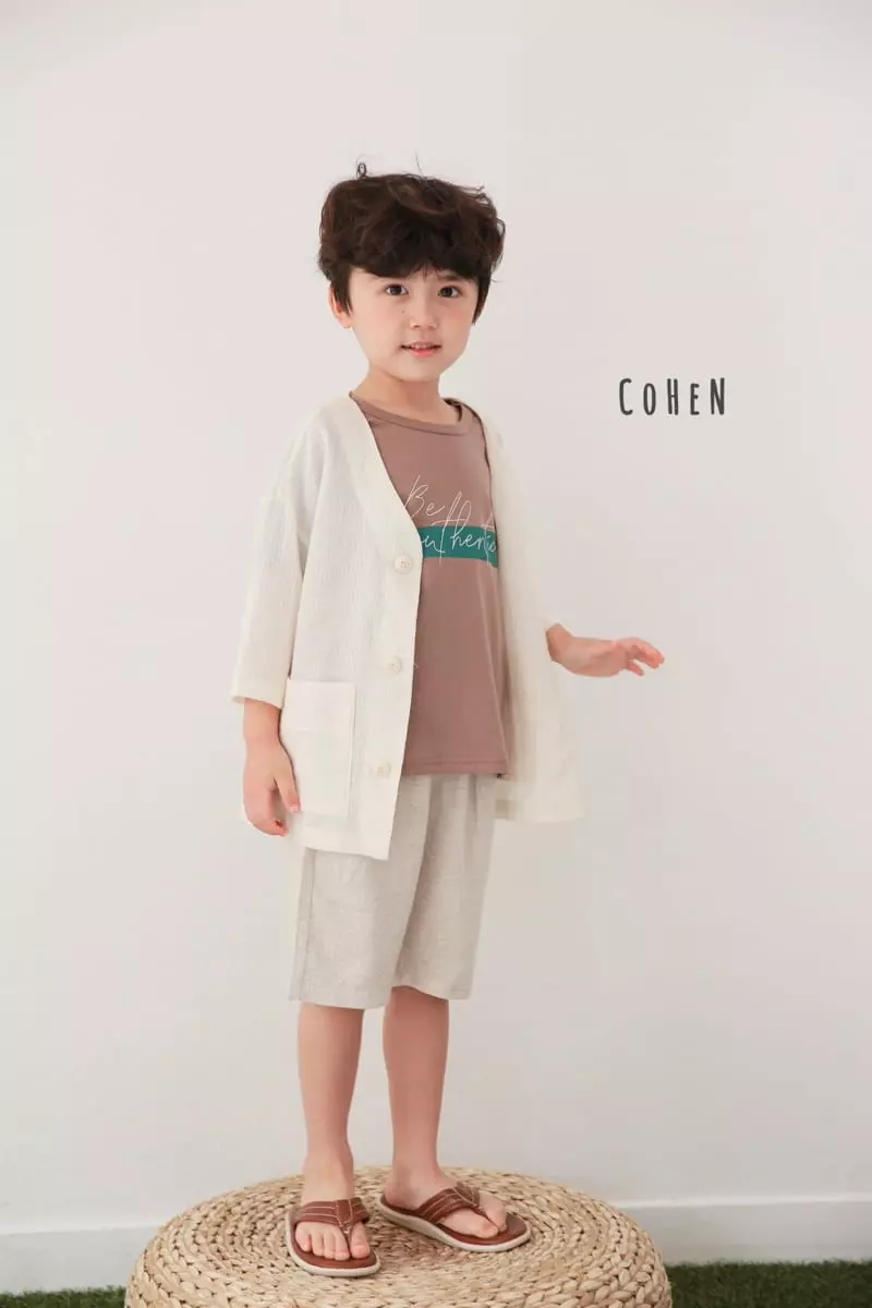 Cohen - Korean Children Fashion - #littlefashionista - Linen Cardigan - 12