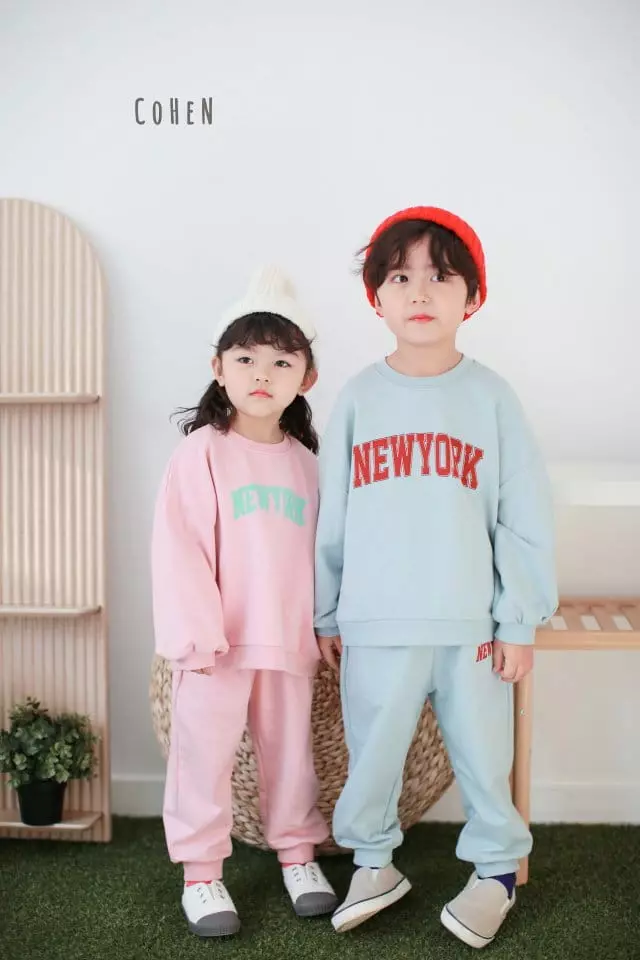 Cohen - Korean Children Fashion - #magicofchildhood - New York Top Bottom Set - 3