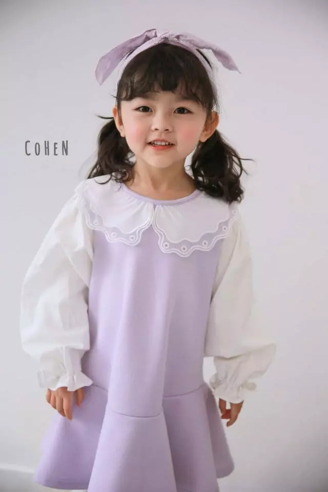 Cohen - Korean Children Fashion - #minifashionista - Cloud Collar One-piece - 12