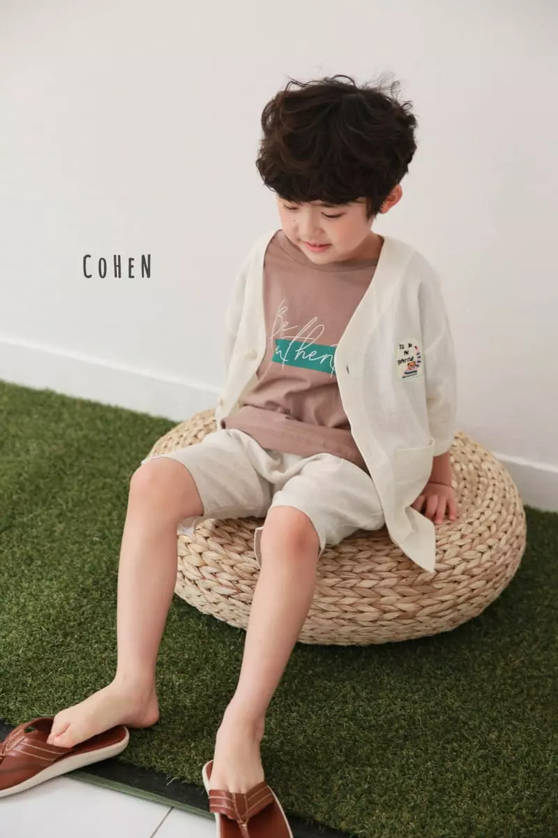 Cohen - Korean Children Fashion - #stylishchildhood - Linen Cardigan - 2