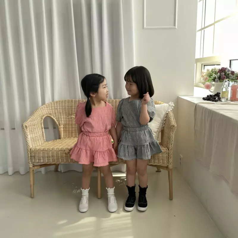 Color - Korean Children Fashion - #kidsshorts - Together Top Bottom Set