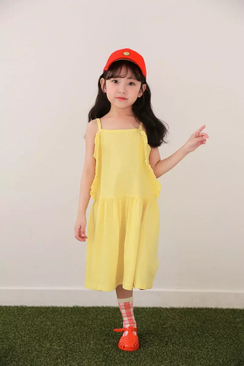 Dalla - Korean Children Fashion - #Kfashion4kids - Frill String One-piece - 9