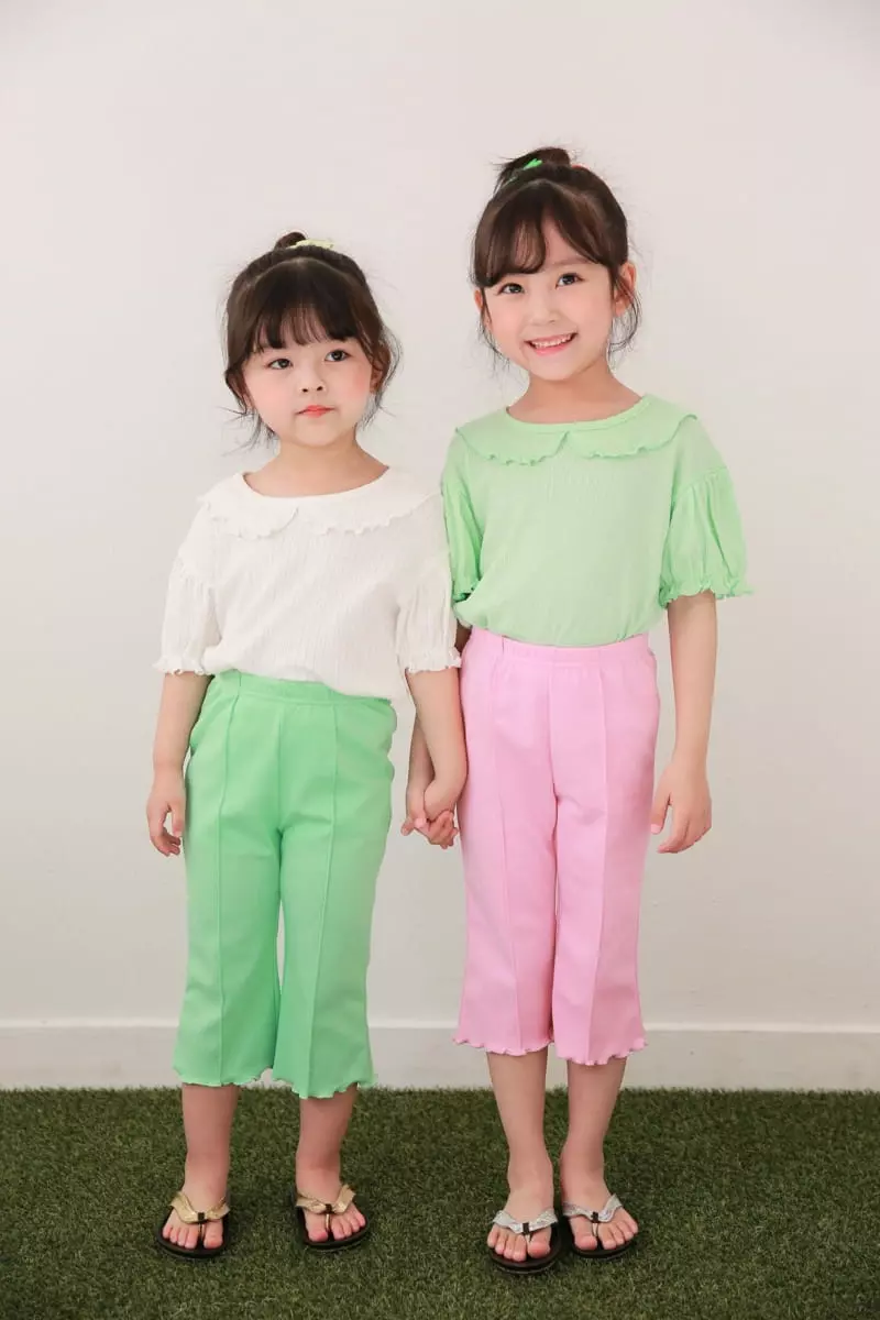Dalla - Korean Children Fashion - #kidzfashiontrend - Eyelet Tee - 4