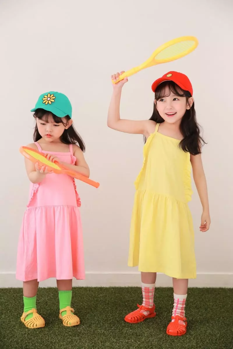 Dalla - Korean Children Fashion - #fashionkids - Frill String One-piece - 5
