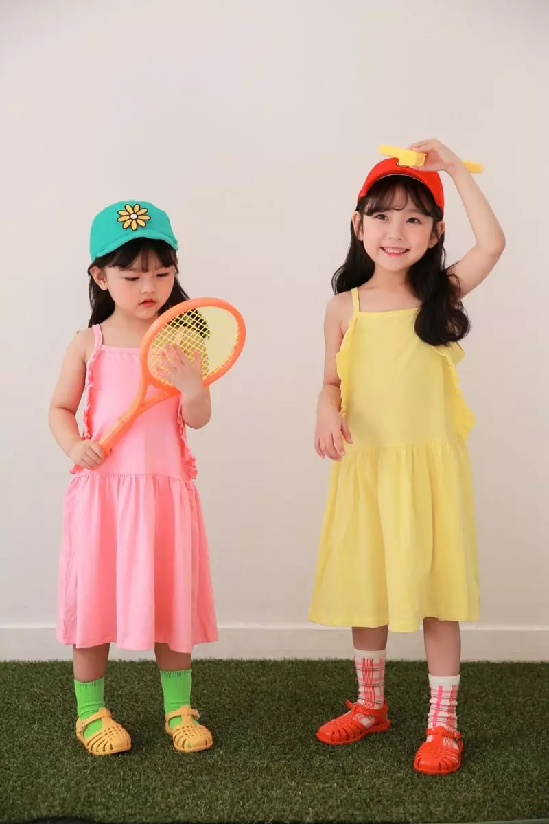 Dalla - Korean Children Fashion - #kidsstore - Frill String One-piece - 7