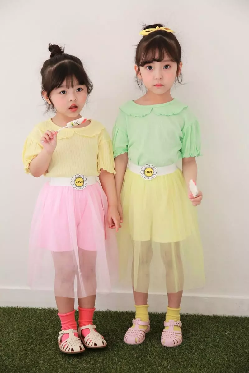 Dalla - Korean Children Fashion - #kidsstore - Eyelet Tee - 2