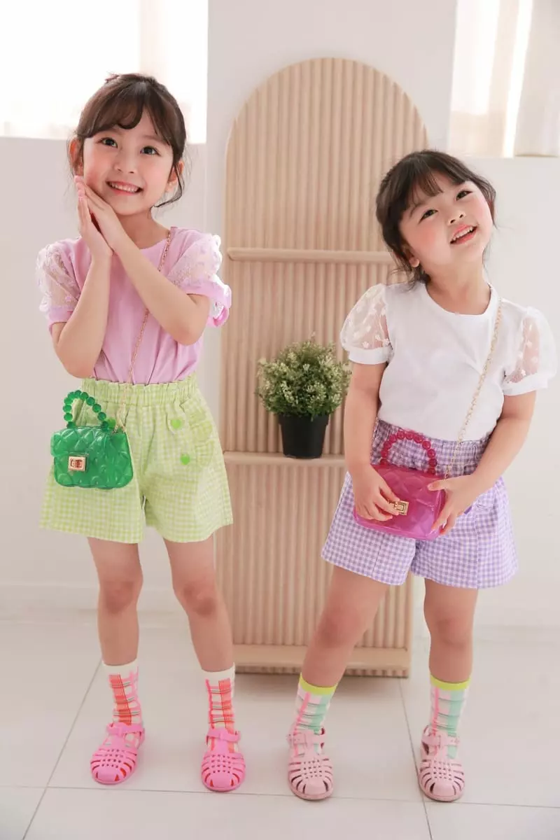 Dalla - Korean Children Fashion - #stylishchildhood - Heart Check Pants - 3