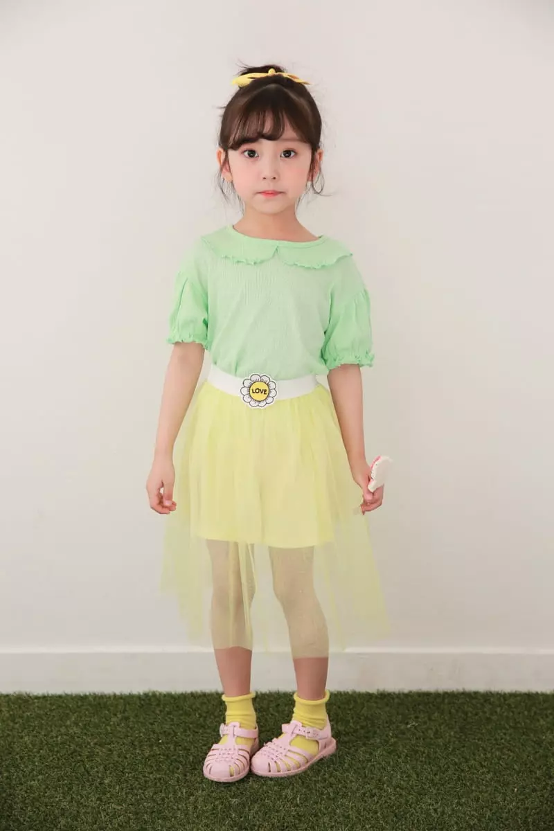 Dalla - Korean Children Fashion - #todddlerfashion - Eyelet Tee - 9