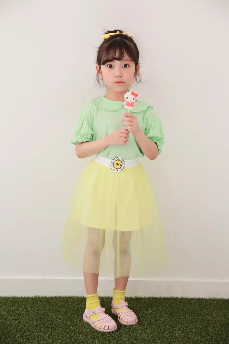 Dalla - Korean Children Fashion - #toddlerclothing - Eyelet Tee - 10