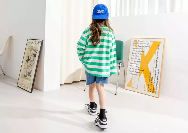 Dore Dore - Korean Children Fashion - #Kfashion4kids - Smile Stripes Tee - 7