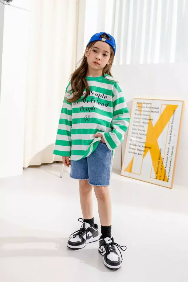 Dore Dore - Korean Children Fashion - #kidsstore - Smile Stripes Tee - 5