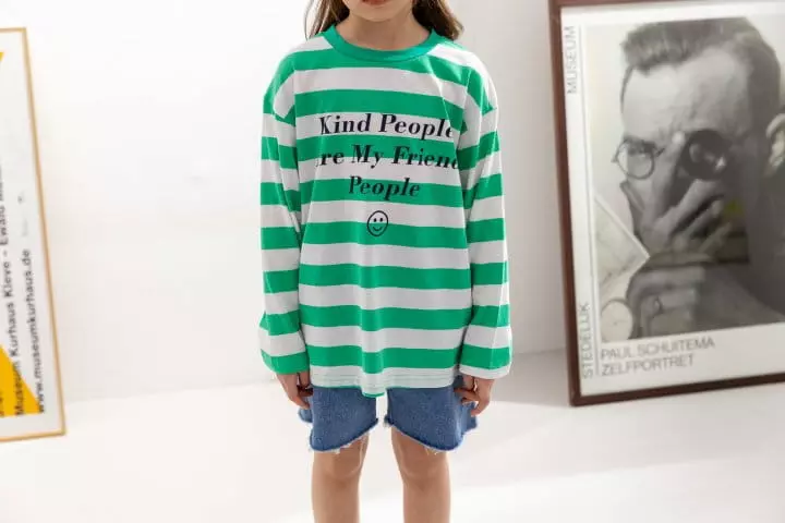 Dore Dore - Korean Children Fashion - #magicofchildhood - Smile Stripes Tee - 9