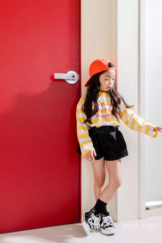 Dore Dore - Korean Children Fashion - #prettylittlegirls - Smile Stripes Tee - 11