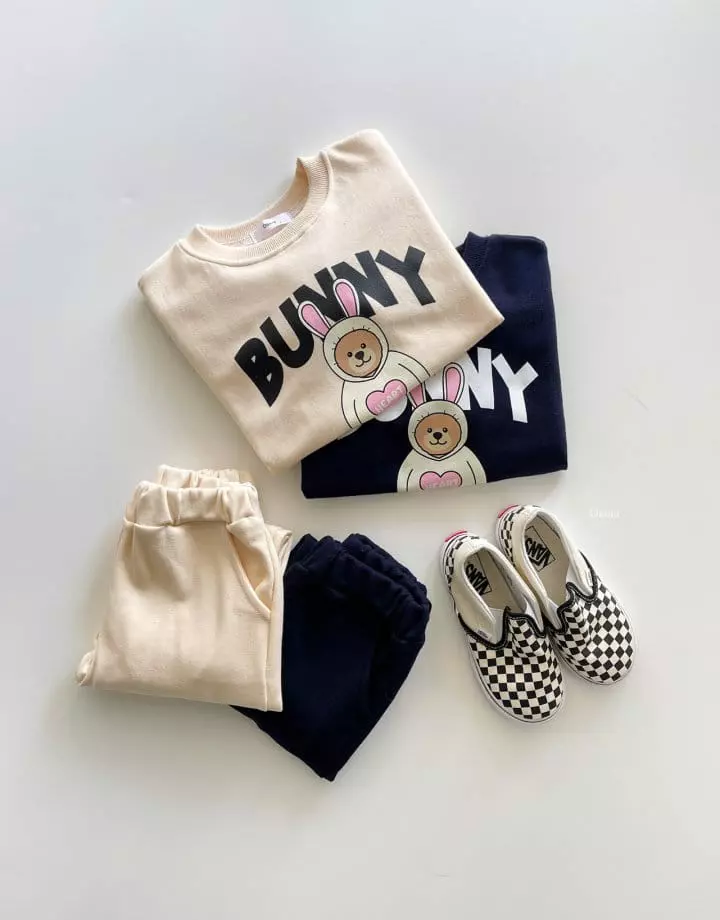 Dsaint - Korean Children Fashion - #kidzfashiontrend - Rabbit Bunny Top Bottom Set - 4
