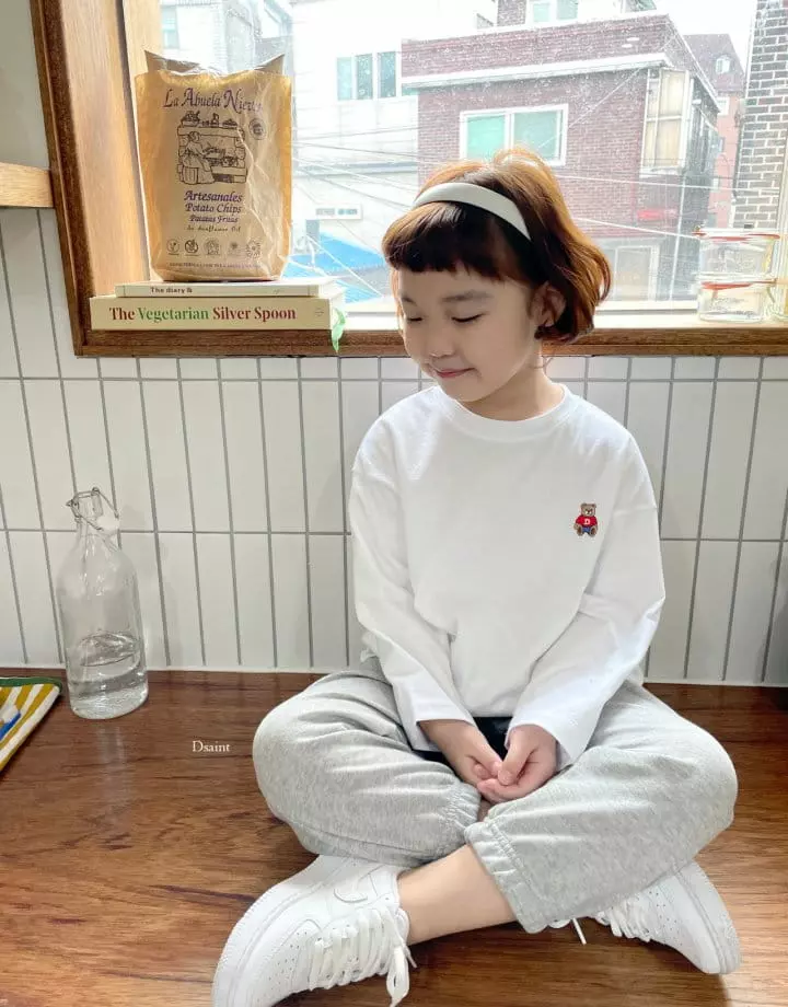 Dsaint - Korean Children Fashion - #Kfashion4kids - Sit Bear Tee - 10