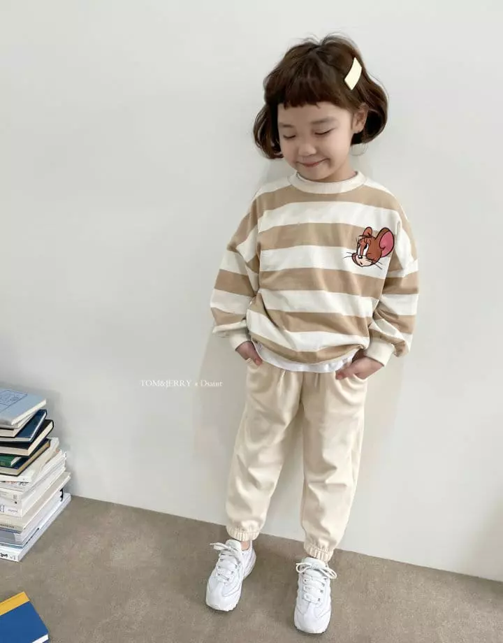 Dsaint - Korean Children Fashion - #Kfashion4kids - Amazing Stripes Sweatshirt - 9