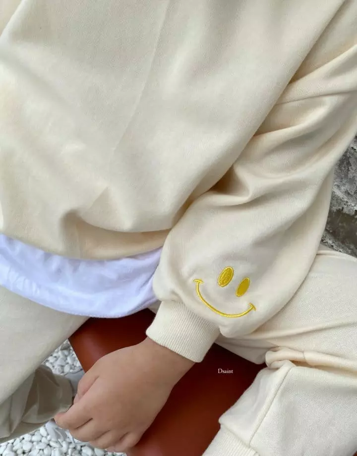 Dsaint - Korean Children Fashion - #kidzfashiontrend - Smile Layered Top Bottom Set - 4