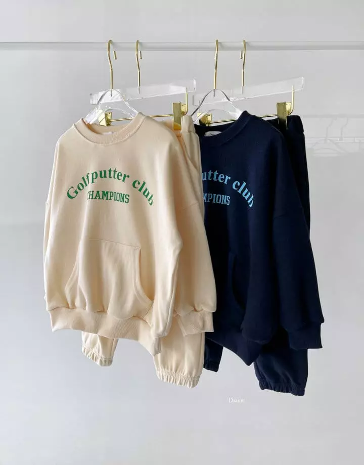Dsaint - Korean Children Fashion - #Kfashion4kids - Golf Club Top Bottom Set