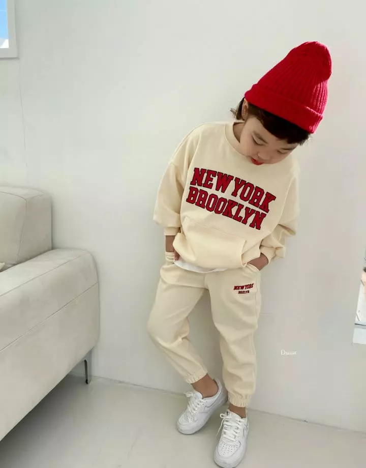 Dsaint - Korean Children Fashion - #childofig - Kangaroo New York Top Bottom Set - 8