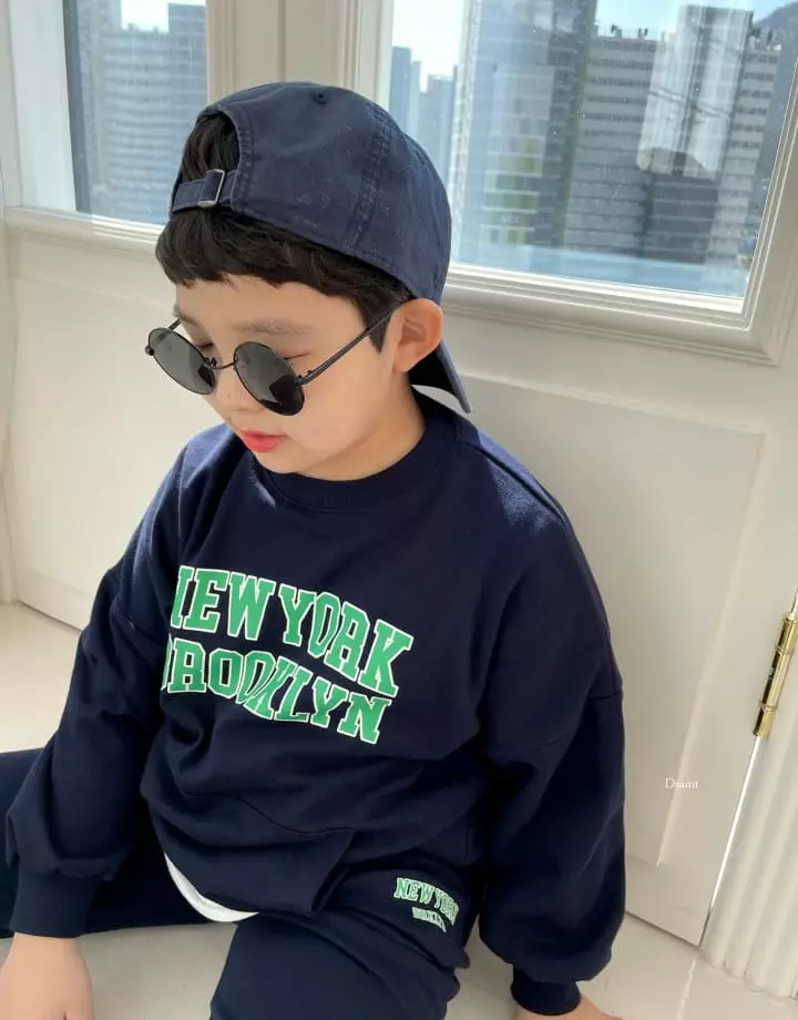 Dsaint - Korean Children Fashion - #childofig - Kangaroo New York Top Bottom Set - 9