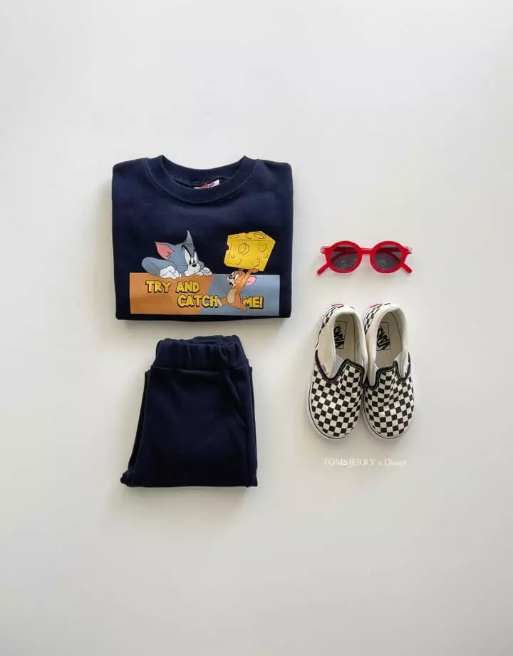 Dsaint - Korean Children Fashion - #childofig - Cheese Top Jerry Top Bottom Set - 6