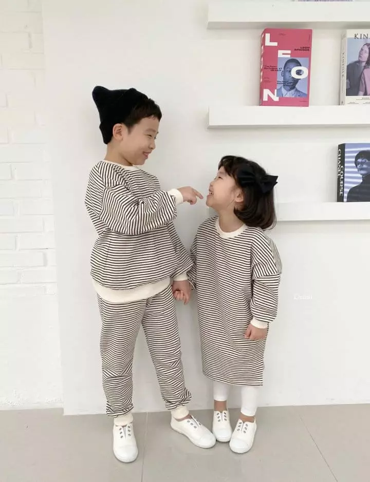 Dsaint - Korean Children Fashion - #childofig - Yam Yam Top Bottom One-piece Set - 2
