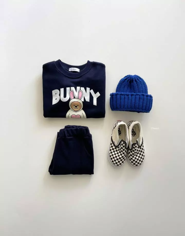 Dsaint - Korean Children Fashion - #childrensboutique - Rabbit Bunny Top Bottom Set - 11