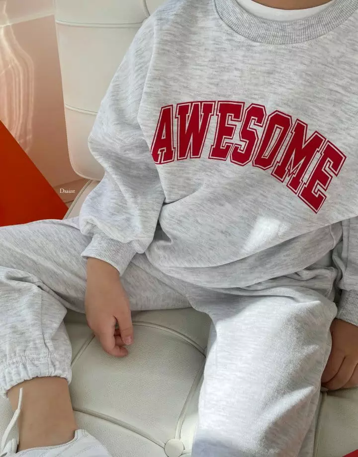 Dsaint - Korean Children Fashion - #childrensboutique - Awesome Top Bottom Set - 5