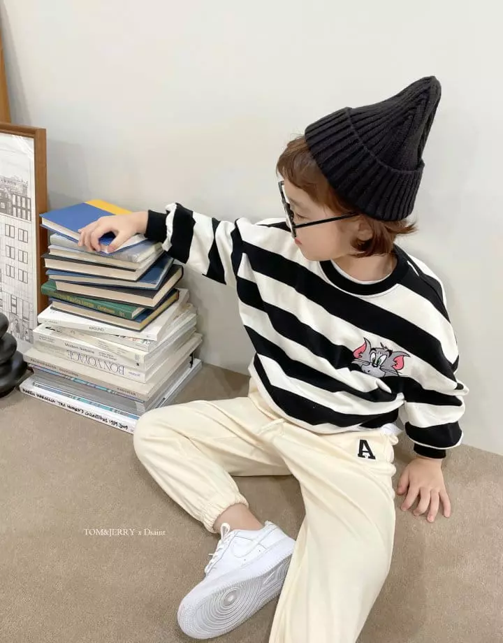 Dsaint - Korean Children Fashion - #childrensboutique - Amazing Stripes Sweatshirt - 2