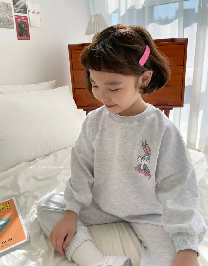 Dsaint - Korean Children Fashion - #childrensboutique - Box Burnie Jogger Top Bottom Set - 7
