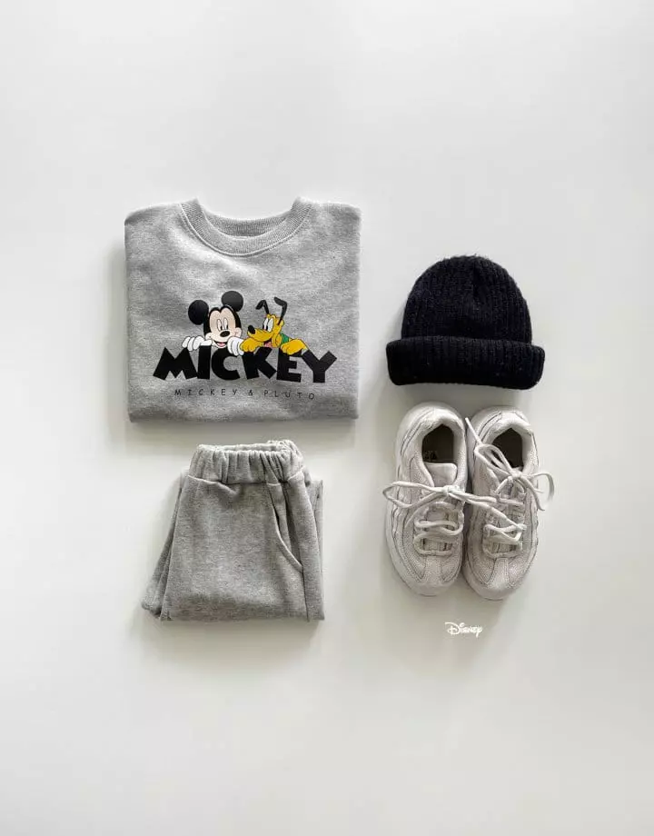 Dsaint - Korean Children Fashion - #childrensboutique - Mickey Pluto Top Bottom Set - 5