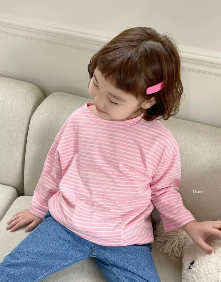 Dsaint - Korean Children Fashion - #childrensboutique - Different Stripes Tee - 10
