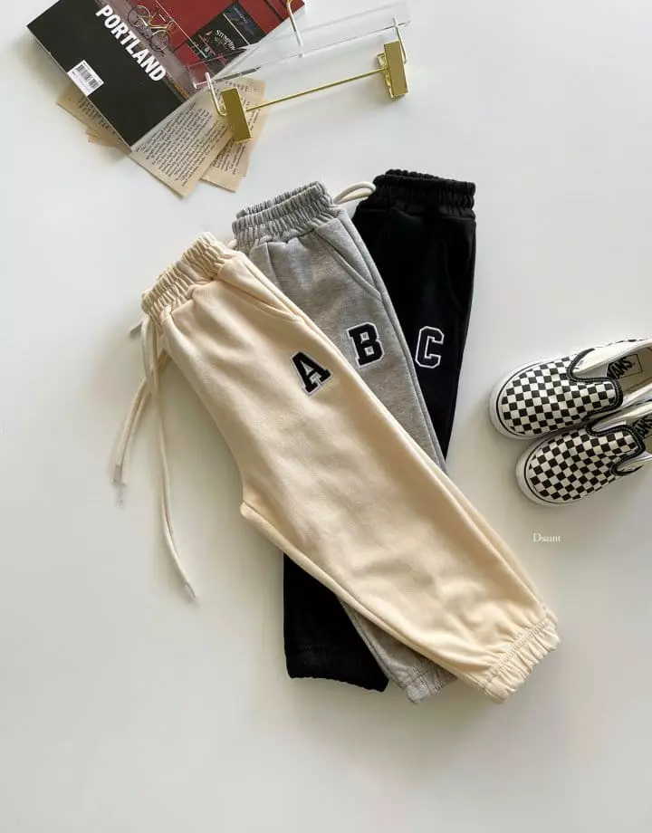 Dsaint - Korean Children Fashion - #childofig - ABC Jogger Pants - 4