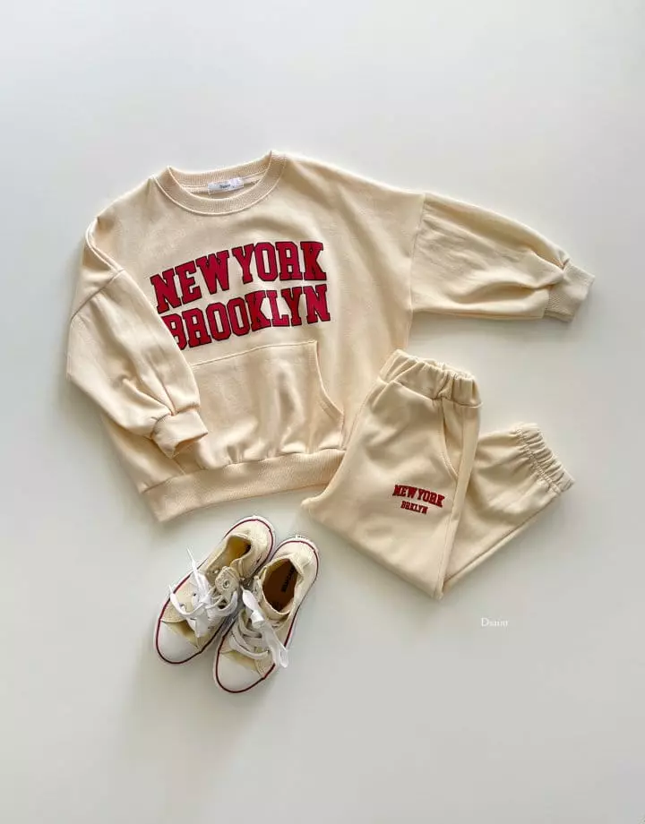 Dsaint - Korean Children Fashion - #designkidswear - Kangaroo New York Top Bottom Set - 11