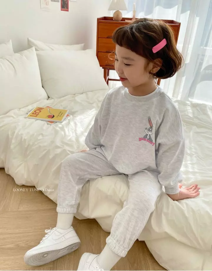 Dsaint - Korean Children Fashion - #designkidswear - Box Burnie Jogger Top Bottom Set - 8
