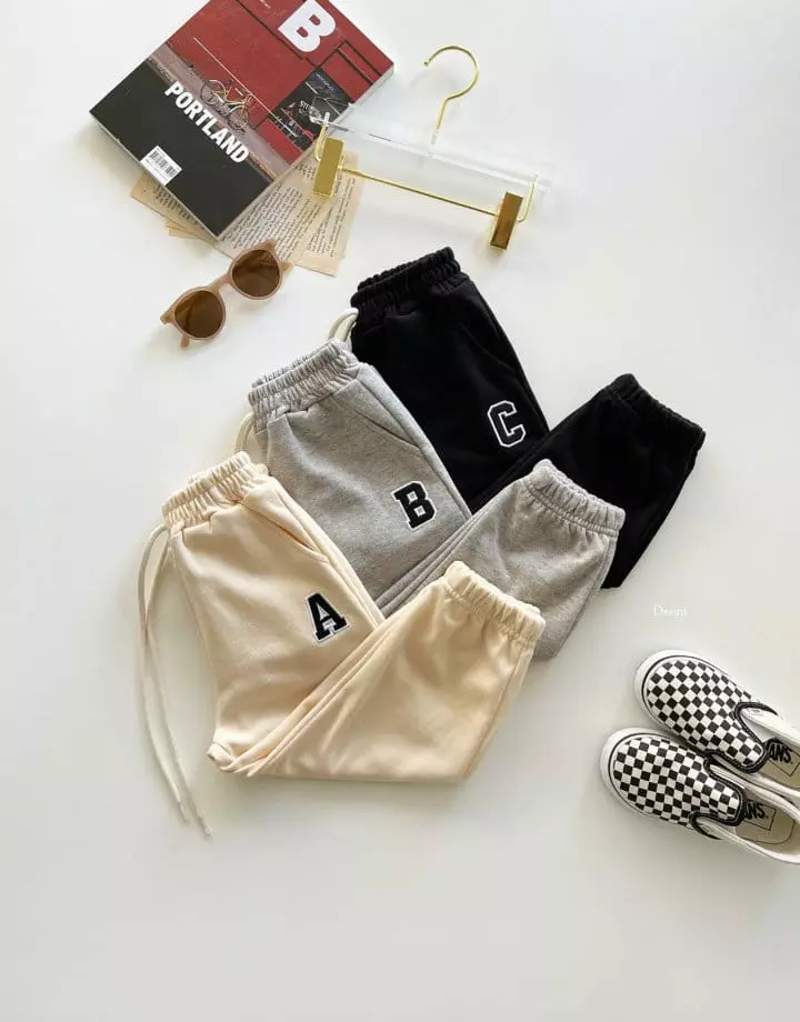 Dsaint - Korean Children Fashion - #designkidswear - ABC Jogger Pants - 5