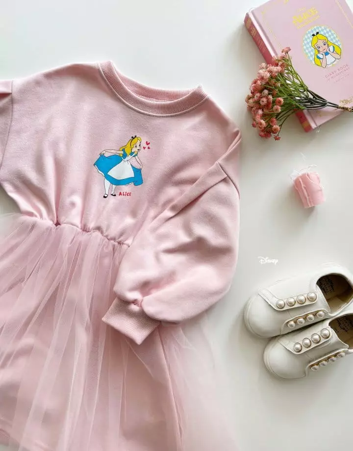 Dsaint - Korean Children Fashion - #discoveringself - Heart Alice Mesh One-piece - 7