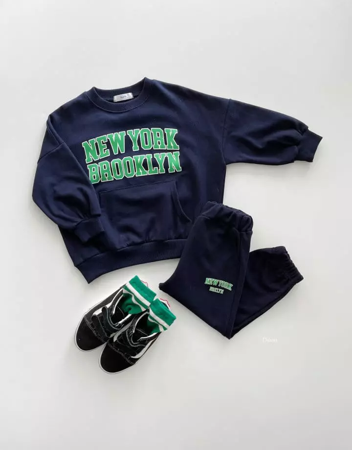Dsaint - Korean Children Fashion - #discoveringself - Kangaroo New York Top Bottom Set - 12