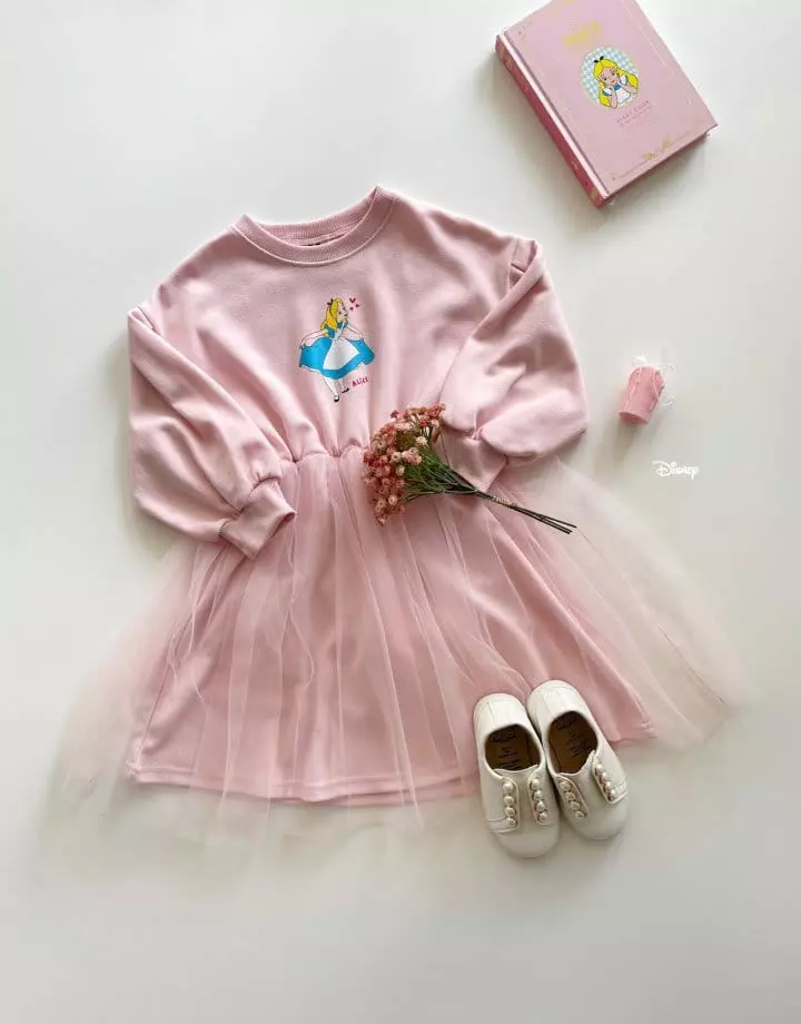 Dsaint - Korean Children Fashion - #fashionkids - Heart Alice Mesh One-piece - 8