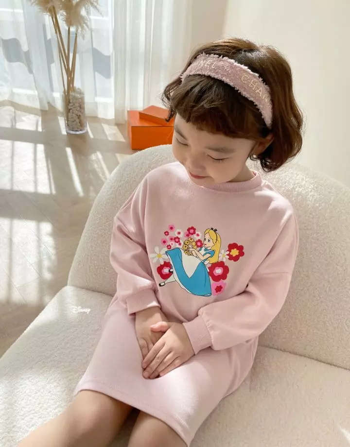 Dsaint - Korean Children Fashion - #fashionkids - Slit Flower Alice One-piece - 2