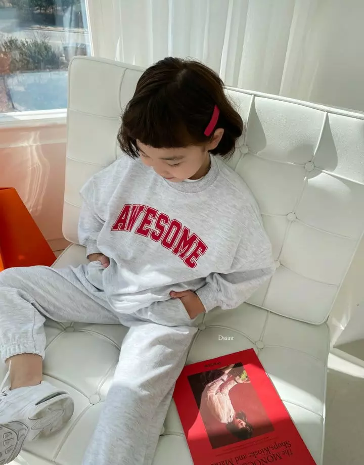 Dsaint - Korean Children Fashion - #fashionkids - Awesome Top Bottom Set - 8