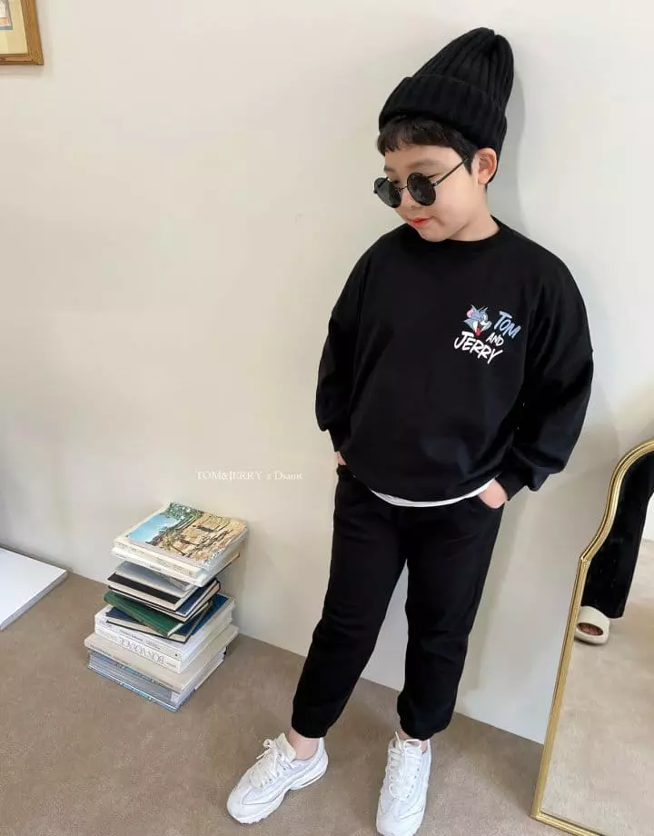 Dsaint - Korean Children Fashion - #fashionkids - Tom Jerry Top Bottom Set - 10