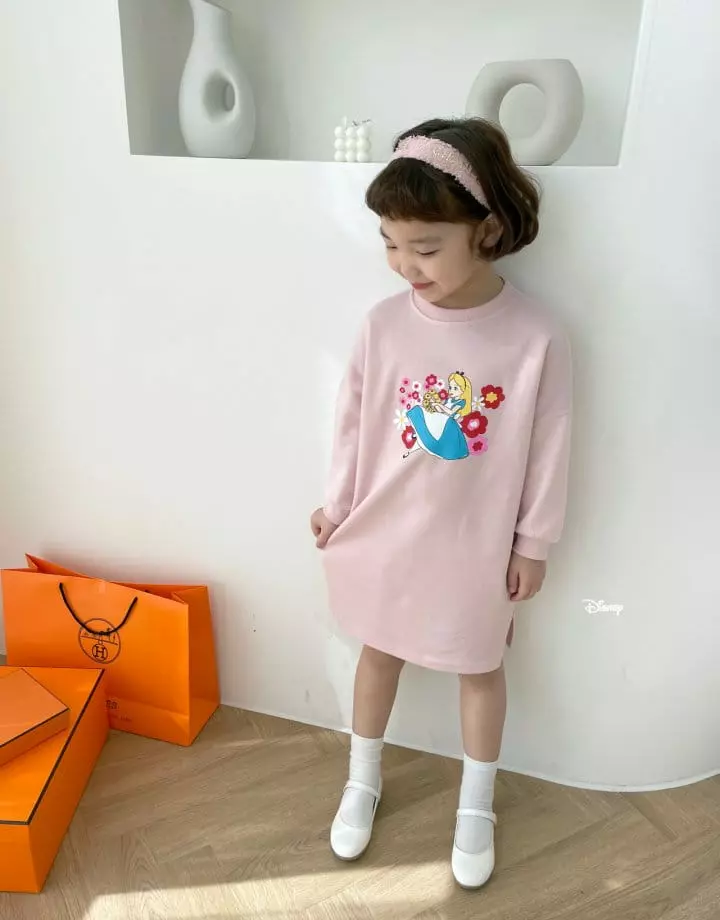 Dsaint - Korean Children Fashion - #kidsshorts - Slit Flower Alice One-piece - 3