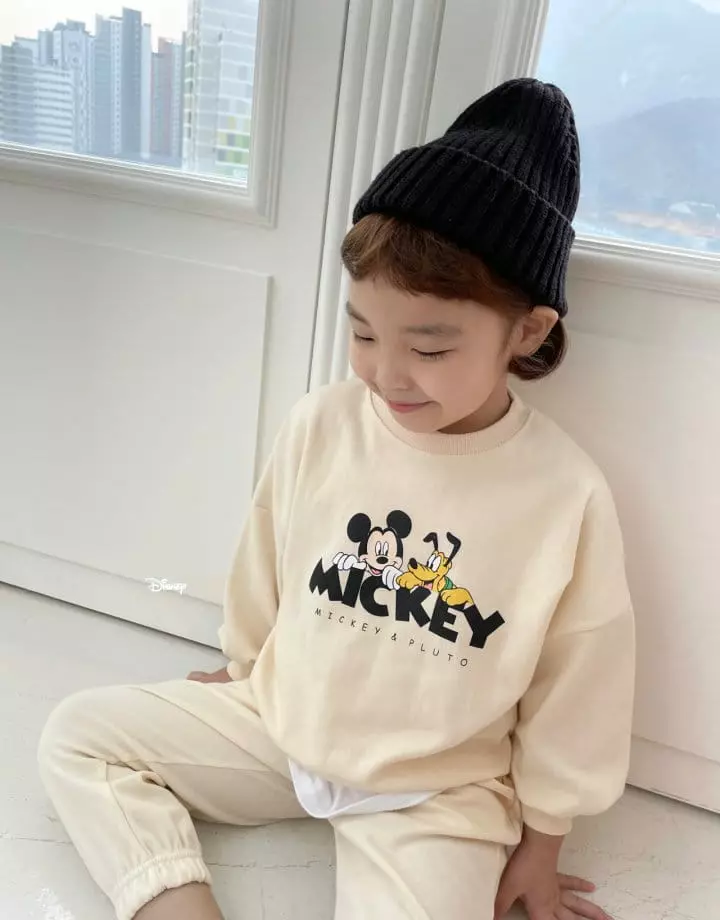 Dsaint - Korean Children Fashion - #kidsshorts - Mickey Pluto Top Bottom Set - 9