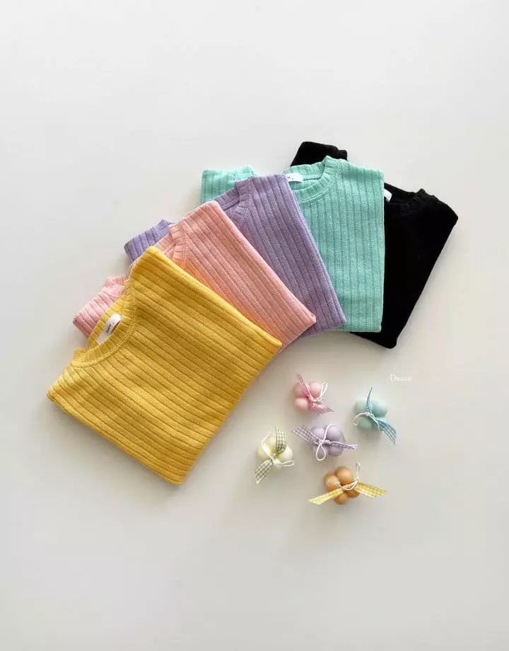 Dsaint - Korean Children Fashion - #kidsshorts - Feel Knit Tee - 3
