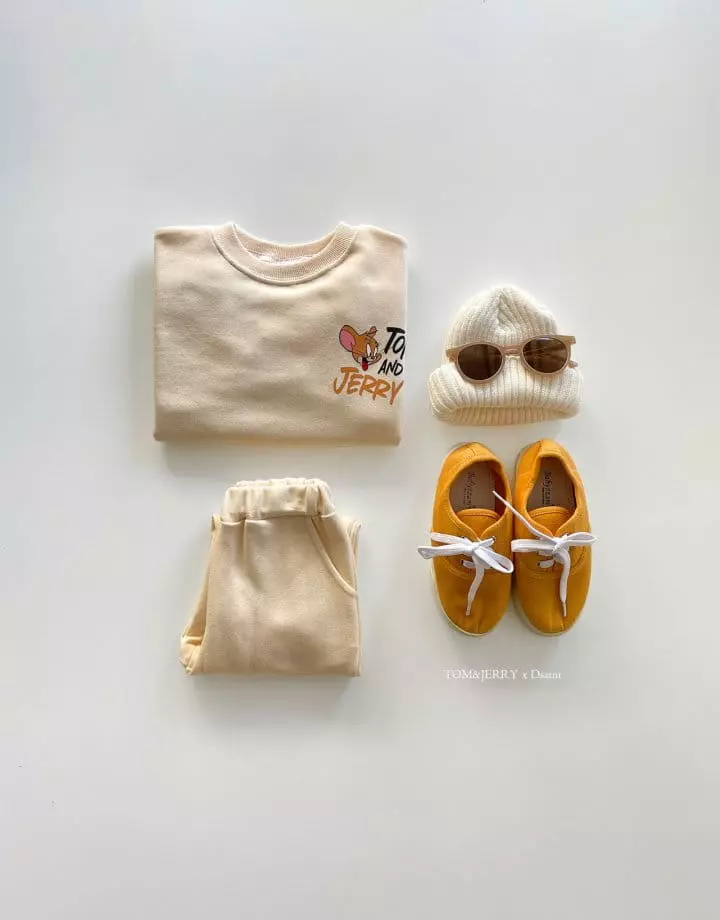 Dsaint - Korean Children Fashion - #kidsshorts - Tom Jerry Top Bottom Set - 11